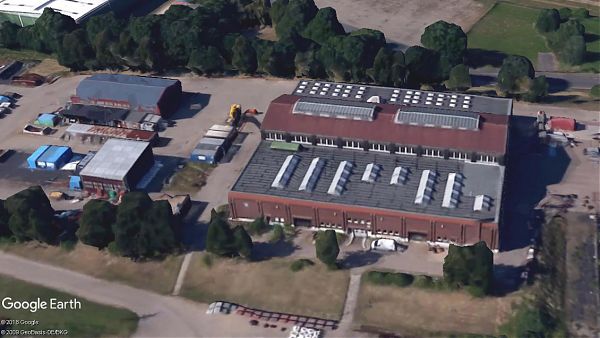 Wasser- und Schifffahrtsamt, Hamburg (Werftgebäude Wedel) - Planung und Baubegleitung 2.100 m² - Google Earth ©2018 Google, ©2009 GeoBasis-DE/BKG